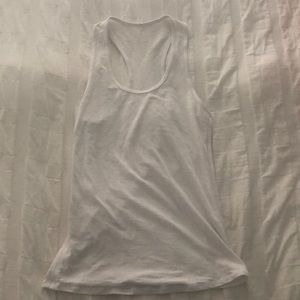 White lululemon racerback tank top